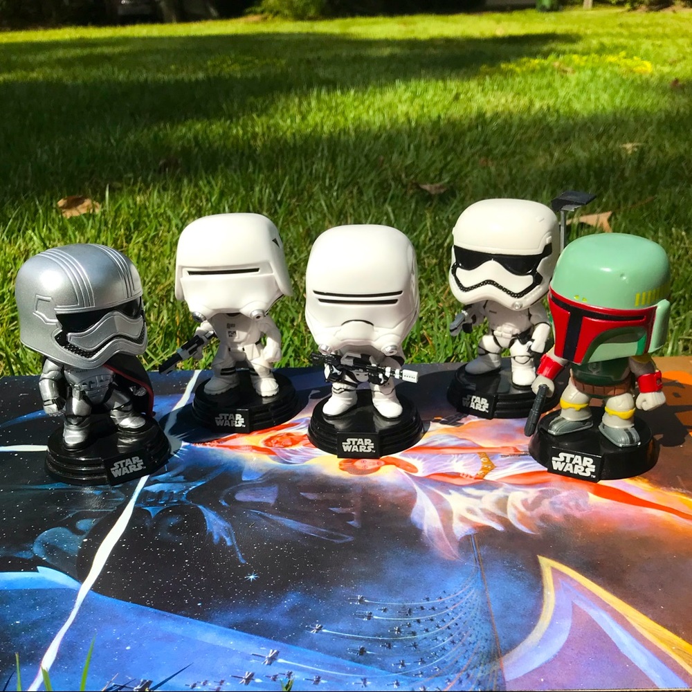 Set Of 5 Stormtrooper Funko Pop Set Bobbleheads